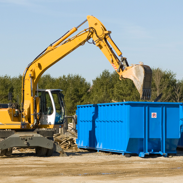 can i request a rental extension for a residential dumpster in Hamilton County Texas